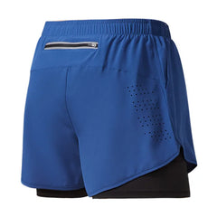 Men's Quick-Dry Double Layer Running Shorts