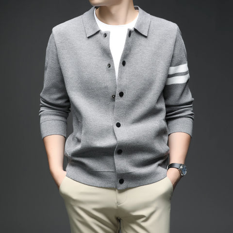 Men’s Knitted Cardigan Sweater Jacket