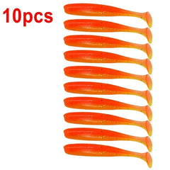 10-Pcs T-Tail Soft Fishing Baits