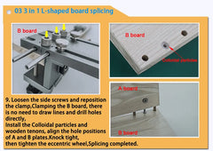 YOMO 3-in-1 Furniture Dowelling & Drill Locator Jig