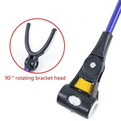 Stainless Steel Telescopic Fishing Rod Holder – Dual-Purpose Bracket (1.7M/2.1M/2.4M)