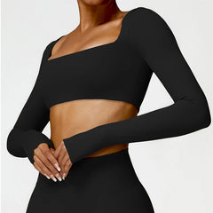 Women’s Quick-Dry Square Neck Gym Top