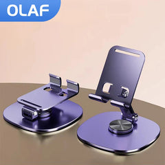Olaf Rotating Desktop Phone & Tablet Stand – Adjustable Holder for iPhone & iPad