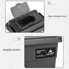 Outdoor Tissue & Storage Box – 1.1L Portable Napkin Holder Organizer for Camping & Picnic