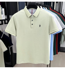 Men’s Luxury Cotton Polo – Pony Embroidery Short Sleeve