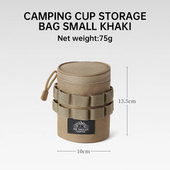 Outdoor Tactical Water Cup Storage Bag – 600D Oxford Cloth Travel Organizer