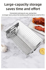 304 Stainless Steel Portable BBQ Grill – Foldable Camping Kit