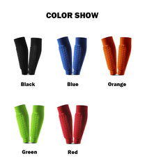 1PC Football Shin Guard Sleeve – Compression Calf Sock with Honeycomb Pads