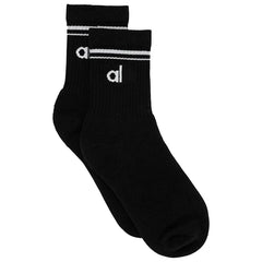 2025 Women’s Retro Cotton Yoga Socks – Medium Long
