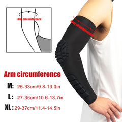 Padded Compression Arm Sleeve – Elbow Protector for Sports (1 Pc)