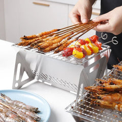 Stainless Steel Portable Camping Grill Set