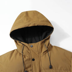 Men’s Winter Windproof Thick Hooded Parka