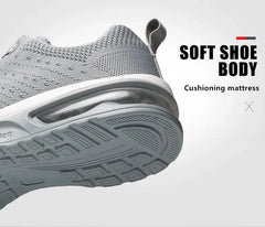 Red Air Running Sneakers – Ultra-Light Breathable Trail Shoes (Up to Size 47)