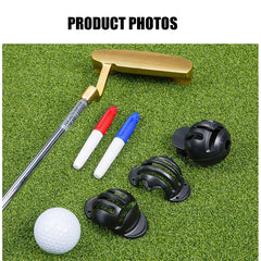 PGM Golf Ball Line Marker Tool with 2 Marker Pens – Alignment & Putting Guide