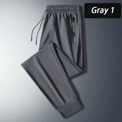 Men’s Quick-Dry Running Pants – Zipper Fitness Trousers