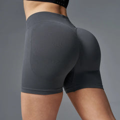 Women’s Seamless High-Waist Fitness Shorts