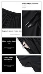 Men’s Reflective Quick-Dry Running Pants – Lightweight Summer Jogging & Hiking Trousers