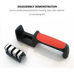 3-Segment Stainless Steel Kitchen Knife Sharpene