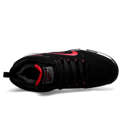 Men’s Winter Snow Shoes – Warm Leather Non-Slip Sneakers