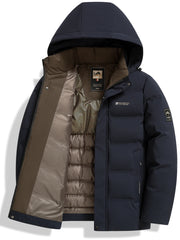 Men’s Thick Warm Cotton Jacket – Autumn Winter Business Casual Coat