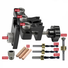 3-in-1 Precision Doweling Jig – Wood Hole Drilling Guide