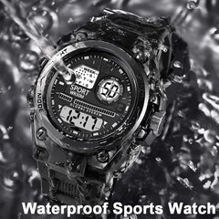Black Sports Watch – Kids, Students & Men