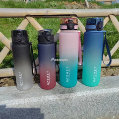 0.5/1L Sports Water Bottle – Leak-Proof Portable Gym Bottle
