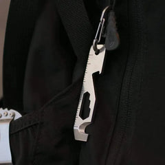 10-in-1 EDC Pocket Survival Tool – Multifunctional Camping Keychain Gadget