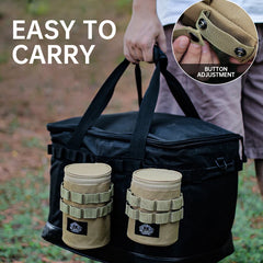 Outdoor Tactical Water Cup Storage Bag – 600D Oxford Cloth Travel Organizer