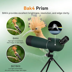 SVBONY Spotting Scope – Waterproof Long-Range Zoom Telescope for Outdoor & Shooting