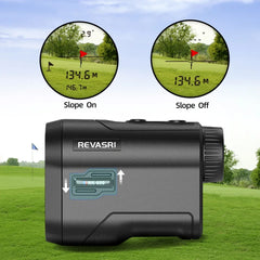 REVASRI 600M Golf Laser Rangefinder – Slope Compensation & Flagpole Lock, USB-C Rechargeable