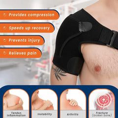 Adjustable Shoulder Brace with Pressure Pad – Left & Right Support