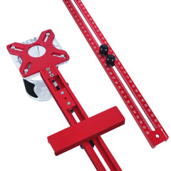 3-in-1 Router Groove & Circle Cutting Jig – Adjustable Aluminum Woodworking Bracket