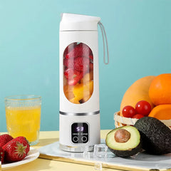 Portable Wireless USB Mini Juicer Blender 450ml Fruit Mixer Cup
