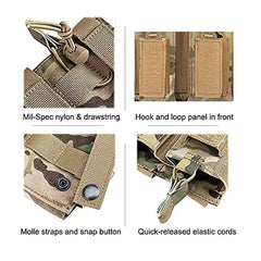 Tactical Triple Mag Holder – Open-Top MOLLE Magazine Pouch for M4/M16/AK