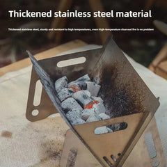 304 Stainless Steel Portable BBQ Grill – Foldable Camping Kit