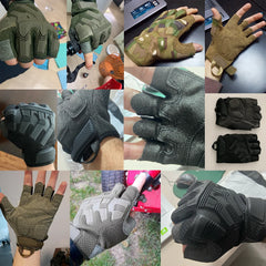 Tactical Half Finger Gloves – Non-Slip Shockproof Outdoor Sports Gear for Men