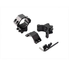 2PCS Scope Mount Rings — 25.4/30mm for 11mm & 20mm Dovetail/Picatinny + Flashlight Mount