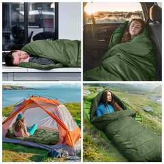 Ultralight 4-Season Waterproof Camping Sleeping Bag – Warm Envelope Design for Outdoor Hiking & Travel