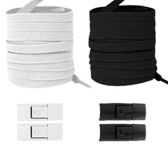 Elastic No-Tie Shoelaces with Press Lock
