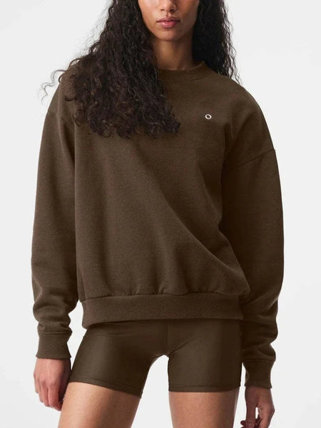 Women’s Classic Letter Sweatshirt – Casual Loose O-Neck Pullover Hoodie