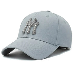 Women’s Rhinestone Baseball Cap – Fashion Casual Sunshade Hat
