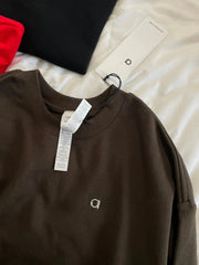 Women’s Classic Letter Sweatshirt – Casual Loose O-Neck Pullover Hoodie