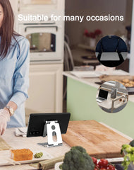 Aluminum Alloy Folding Phone Stand – Portable Desktop Holder for iPhone