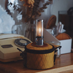 Camping Gas Can Protective Cover – Cotton Linen Anti-Fall Fuel Cylinder Storage Sleeve