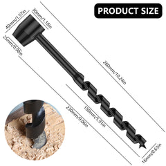 Bushcraft Carbon Steel Survival Hand Auger Drill