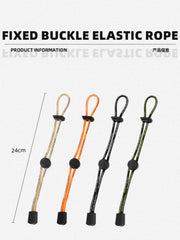 Outdoor Backpack Elastic Rope Buckle – Hiking Pole Fixing Strap & Camping Tie Cord