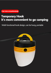 Portable LED Camping Lantern – Waterproof Tent Light with Hook