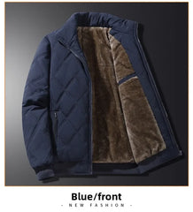 Men’s Thick Fleece Parka – Warm Winter Outdoor Coat