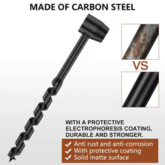 Bushcraft Carbon Steel Survival Hand Auger Drill